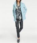 Designer-Wollmantel mint