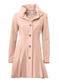 Designer-Wollmantel rose