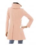 Designer-Wollmantel rose
