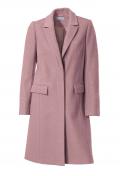 Designer-Wollmantel rosé