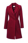 Designer-Wollmantel rot