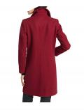 Designer-Wollmantel rot