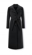 Designer-Wollmantel schwarz