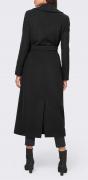 Designer-Wollmantel schwarz