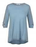 Designer-Wollpullover aquamarin