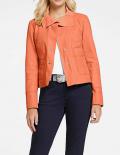 Designer-Ziegen-Nappalederjacke mandarine