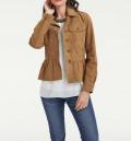 Designer-Ziegenvelourslederjacke beige