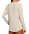 Designershirt mit Strass beige