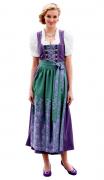Dirndl lila-grün
