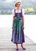 Dirndl lila-grün