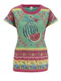 Druckbluse bunt Gr. 44