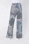 Druckhose blau-gemustert