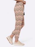 Druckhose flamingo-schwarz-bunt