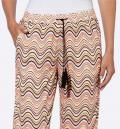 Druckhose flamingo-schwarz-bunt