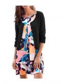 Druckkleid bunt Gr. 40
