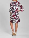 Druckkleid mit Volants bunt