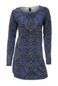 Druckpullover blau