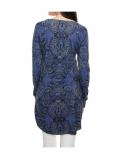 Druckpullover blau