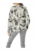 Druckpullover grau-bunt
