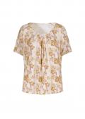 Druckshirt mit Falten champagner-rosenholz