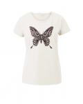 Druckshirt mit Schmucksteinchen ecru