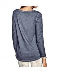 Druckshirt mit Strass grau-bunt