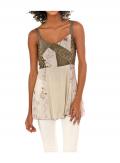 Drucktop taupe