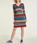 Feinstrickkleid bunt