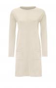 Feinstrickkleid creme