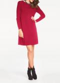 Feinstrickkleid rot
