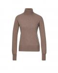 Feinstrickpullover mit Kaschmir camel-meliert