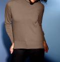 Feinstrickpullover mit Kaschmir camel-meliert