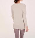 Feinstrickpullover mit Pailletten nude