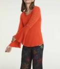 Feinstrickshirt blutorange