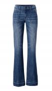 Flared-Jeans blau