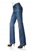 Flared-Jeans blau