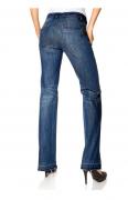 Flared-Jeans blau