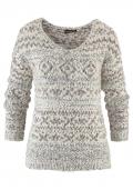 Flauschpullover creme-taupe
