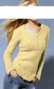 Flauschpullover gelb
