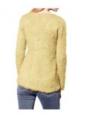 Flauschpullover gelb