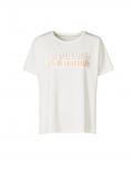 Fledermausärmel-Shirt mit  Schriftzug ecru