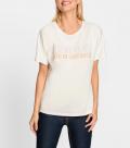 Fledermausärmel-Shirt mit  Schriftzug ecru