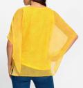Georgettebluse mit eingenähtem Top sonnengelb