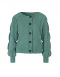 Grobstrick-Cardigan jade