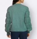 Grobstrick-Cardigan jade