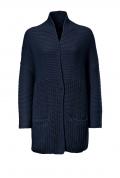 Grobstrickjacke marine