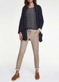 Grobstrickjacke marine