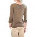 Grobstrickjacke mit Fransen sand
