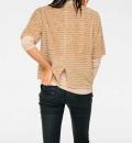 Grobstrickpullover beige