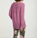 Grobstrickpullover orchidee